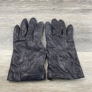 FOWNES Brown Genuine Leather Women's Dress Winter Gloves Size 8.5